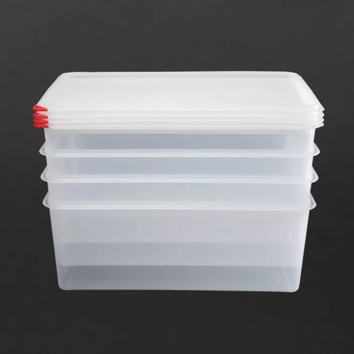 Araven Polypropylene 1/1 Gastronorm Food Storage Box 28Ltr (Pack of 4) - Image 5