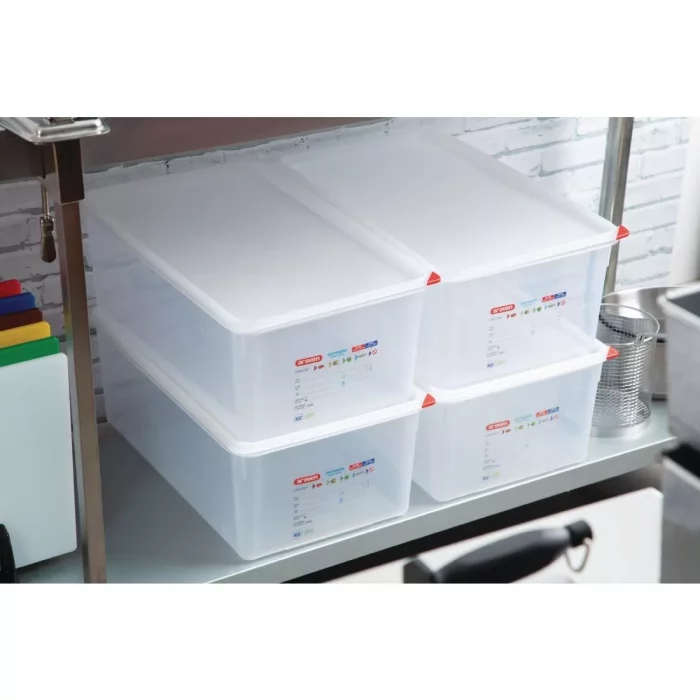 Araven Polypropylene 1/1 Gastronorm Food Storage Box 28Ltr (Pack of 4) - Image 11