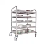 Craven 5 Tier General Purpose and Cleaning Trolley With Brakes - Image 2