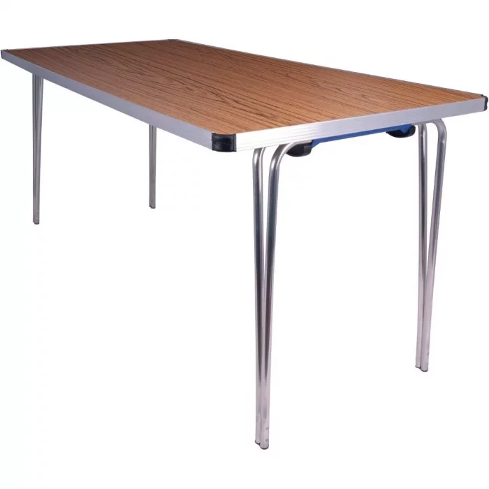 Gopak Contour Folding Table Teak 5ft - Image 1