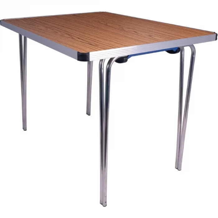 Gopak Contour Folding Table Teak 3ft - Image 1