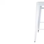 Bolero Bistro Galvanised Steel High Stools White (Pack of 4) - Image 6