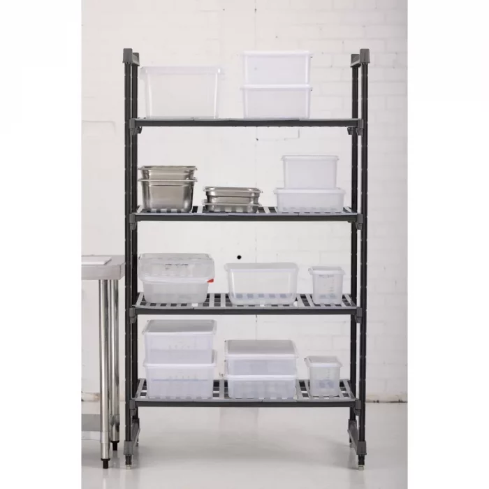Cambro Camshelving Basics Plus 4 Tier Shelving Starter Unit 1830 x 1070 x 610mm - Image 7