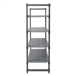 Cambro Camshelving Basics Plus 4 Tier Shelving Starter Unit 1830 x 1375 x 610mm - Image 4
