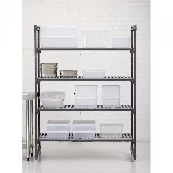 Cambro Camshelving Basics Plus 4 Tier Shelving Starter Unit 1830 x 1375 x 610mm - Image 7