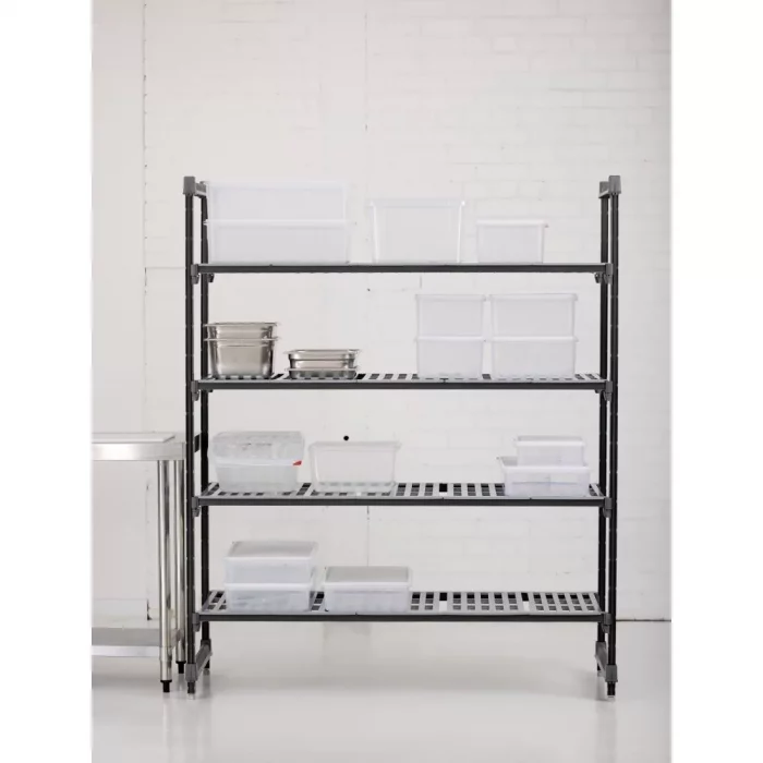 Cambro Camshelving Basics Plus 4 Tier Shelving Starter Unit 1830 x 1525 x 610mm - Image 6