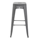 Bolero Bistro Steel High Stool Gun Metal (Pack of 4) - Image 5