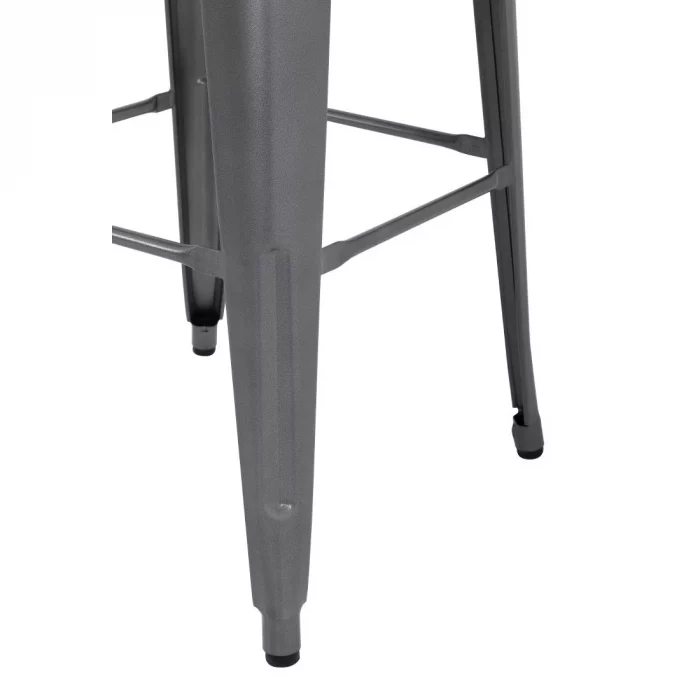 Bolero Bistro Steel High Stool Gun Metal (Pack of 4) - Image 8