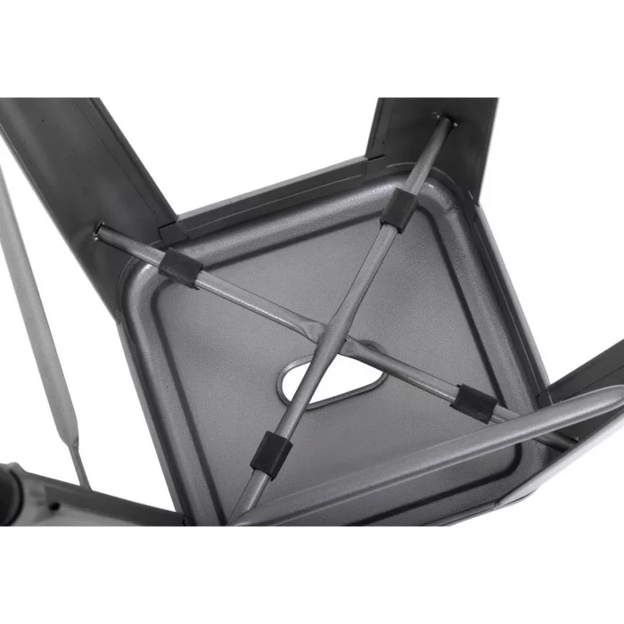 Bolero Bistro Steel High Stool Gun Metal (Pack of 4) - Image 9