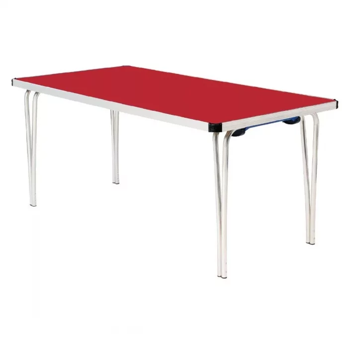Gopak Contour Folding Table Red 6ft - Image 1