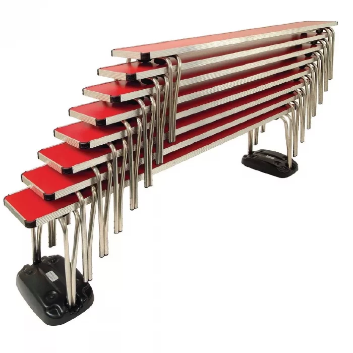 Gopak Contour Stacking Bench Red  6ft - Image 1