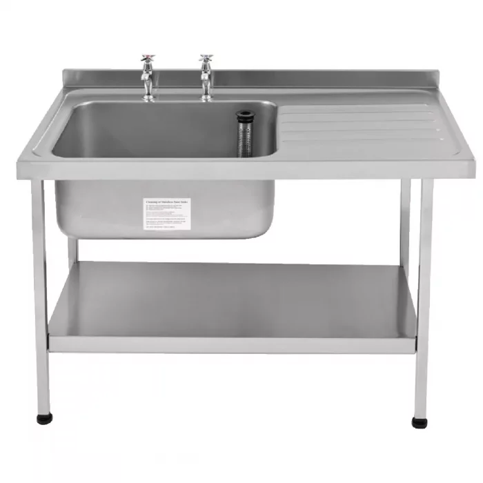 KWC DVS Self Assembly Stainless Steel Sink Right Hand Drainer 1500x650mm - Image 1