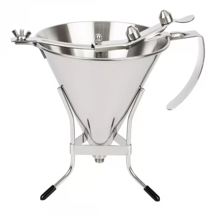 De Buyer Stainless Steel Automatic Piston Funnel 1.5ltr - Image 1