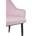 Bolero Lia Velvet Effect Chairs Dusty Pink (Set of 2) - Image 4