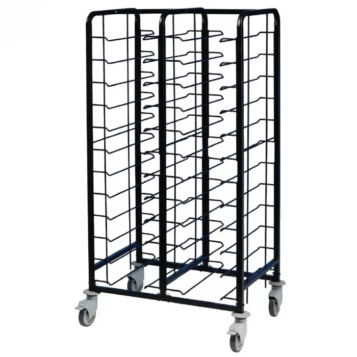 EAIS Powder Coated Enamel Clearing Trolley 24 Shelves - Image 1