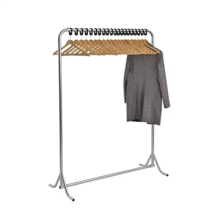 Meeting Room Coat Rack with 20 wood Hangers - Image 1