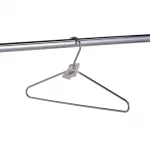 Chrome Plated Steel Hangers with Tags (Pack of 50) - Image 2