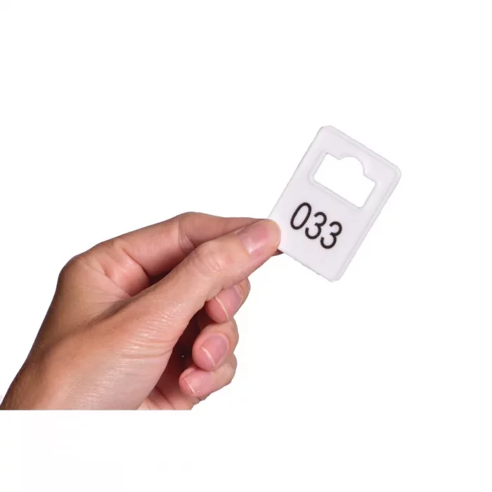 Chrome Plated Steel Hangers with Tags (Pack of 50) - Image 3