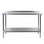 Vogue Stainless Steel Wall Table with Upstand 1200mm - Image 2