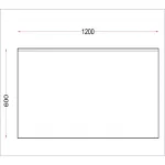Vogue Stainless Steel Wall Table with Upstand 1200mm - Image 5