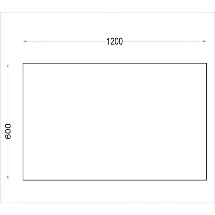 Vogue Stainless Steel Wall Table with Upstand 1200mm - Image 5
