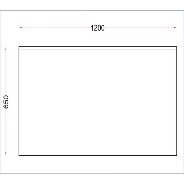 Vogue Stainless Steel Wall Table with Upstand 1200mm - Image 5