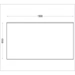Vogue Stainless Steel Wall Table with Upstand 1500mm - Image 5