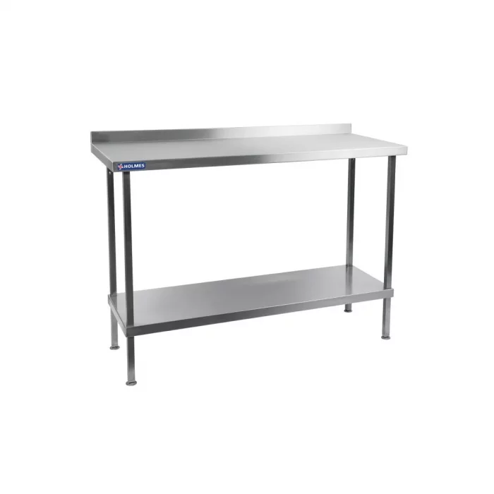 Vogue Stainless Steel Wall Table with Upstand 600mm - Image 1