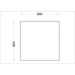 Vogue Stainless Steel Centre Table 600mm - Image 4