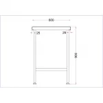 Vogue Stainless Steel Centre Table 1200mm - Image 6