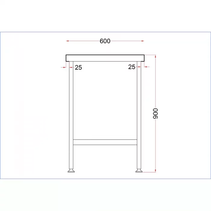 Vogue Stainless Steel Centre Table 1200mm - Image 6