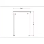 Vogue Stainless Steel Centre Table 900mm - Image 6