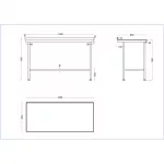 Vogue Stainless Steel Centre Table 1500mm - Image 3