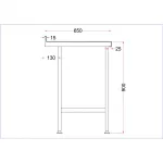 Vogue Stainless Steel Centre Table 1800mm - Image 6