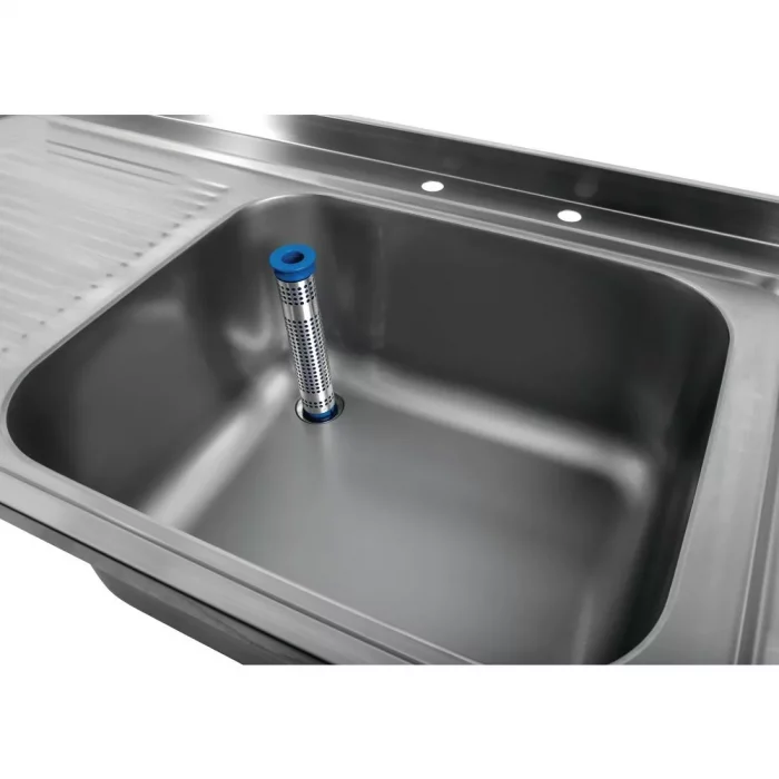 Vogue Fully Assembled Stainless Steel Sink Left Hand Drainer 1200mm - Image 3
