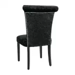 Bolero Black Crushed Velvet Dining Chair (Pack of 2) - Image 2
