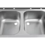 Vogue Fully Assembled Stainless Steel Sink Left Hand Drainer 1800mm - Image 7