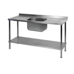 Vogue Stainless Steel Sink Double Drainer 1800mm - Image 4
