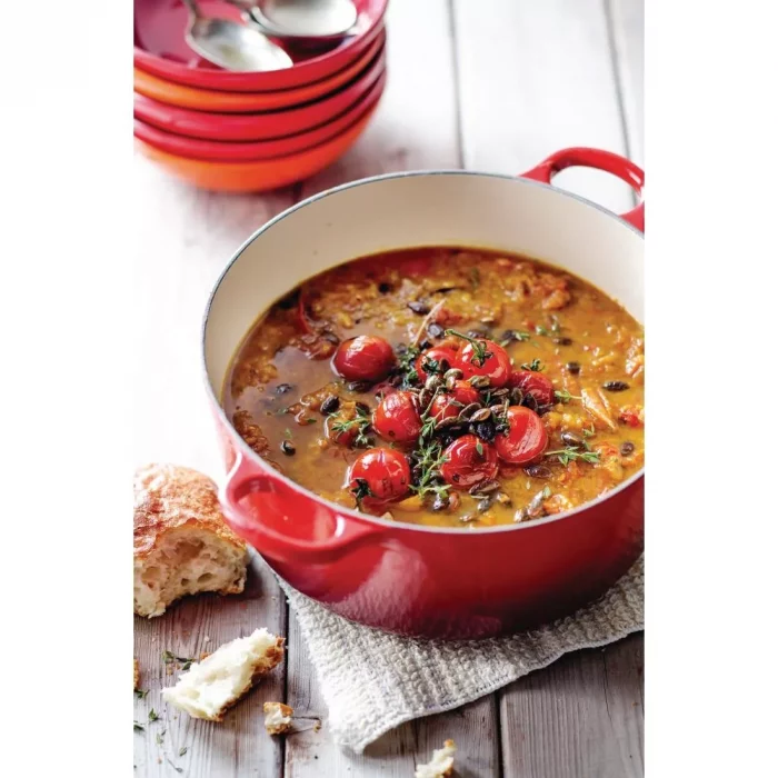 Le Creuset Cast Iron Round Casserole Dish Cerise 20cm - Image 4