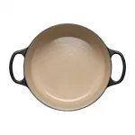 Le Creuset Cast Iron Round Casserole Dish Satin Black 20cm - Image 2