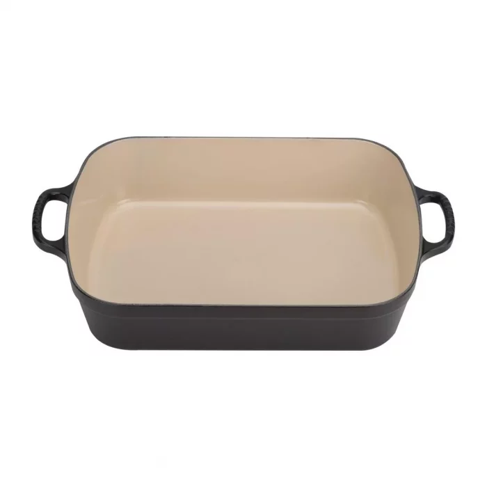 Le Creuset Cast Iron Roaster Satin Black 33cm - Image 1