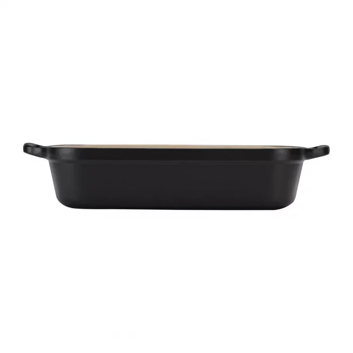 Le Creuset Cast Iron Roaster Satin Black 33cm - Image 3