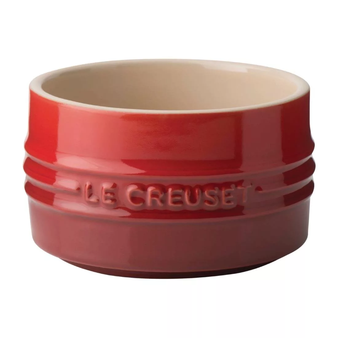 dr472_red.jpg Le Creuset Stoneware Stackable Ramekin Cerise (Pack of 6) - Image 1