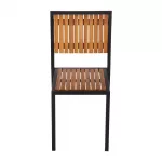Bolero Steel & Acacia Side Chairs (Pack of 4) - Image 12