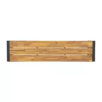 Bolero Acacia Wood and Steel Industrial Benches 1600mm (Pack of 2) - Image 6