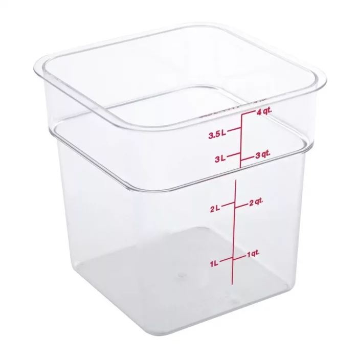 Cambro Square Polycarbonate Food Storage Container 3.8 Ltr - Image 2