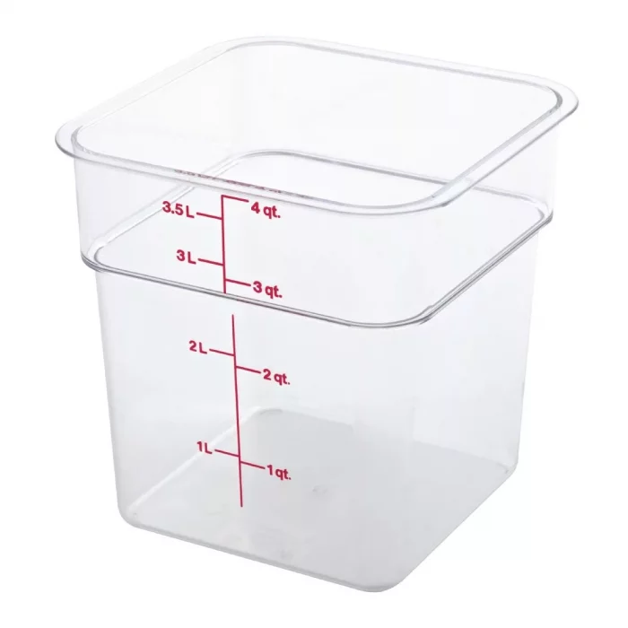 Cambro Square Polycarbonate Food Storage Container 3.8 Ltr - Image 3