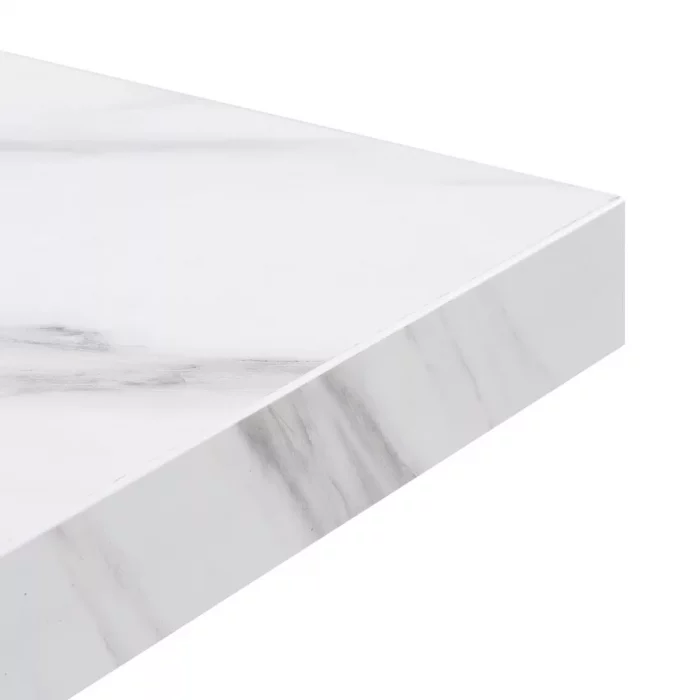 Bolero Pre-Drilled Square Table Top Marble Effect 700mm - Image 4