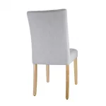 Bolero Chiswick Button Dining Chairs French Grey (Pack of 2) - Image 2