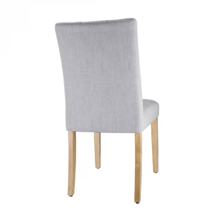 Bolero Chiswick Button Dining Chairs French Grey (Pack of 2) - Image 2